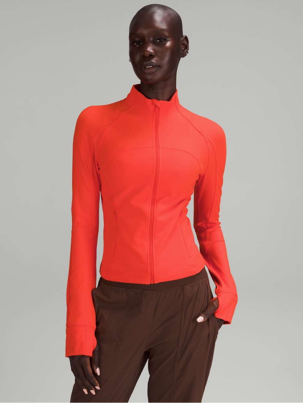 Lululemon - Nulu Cropped Define Jacket - Solar Orange - size 6